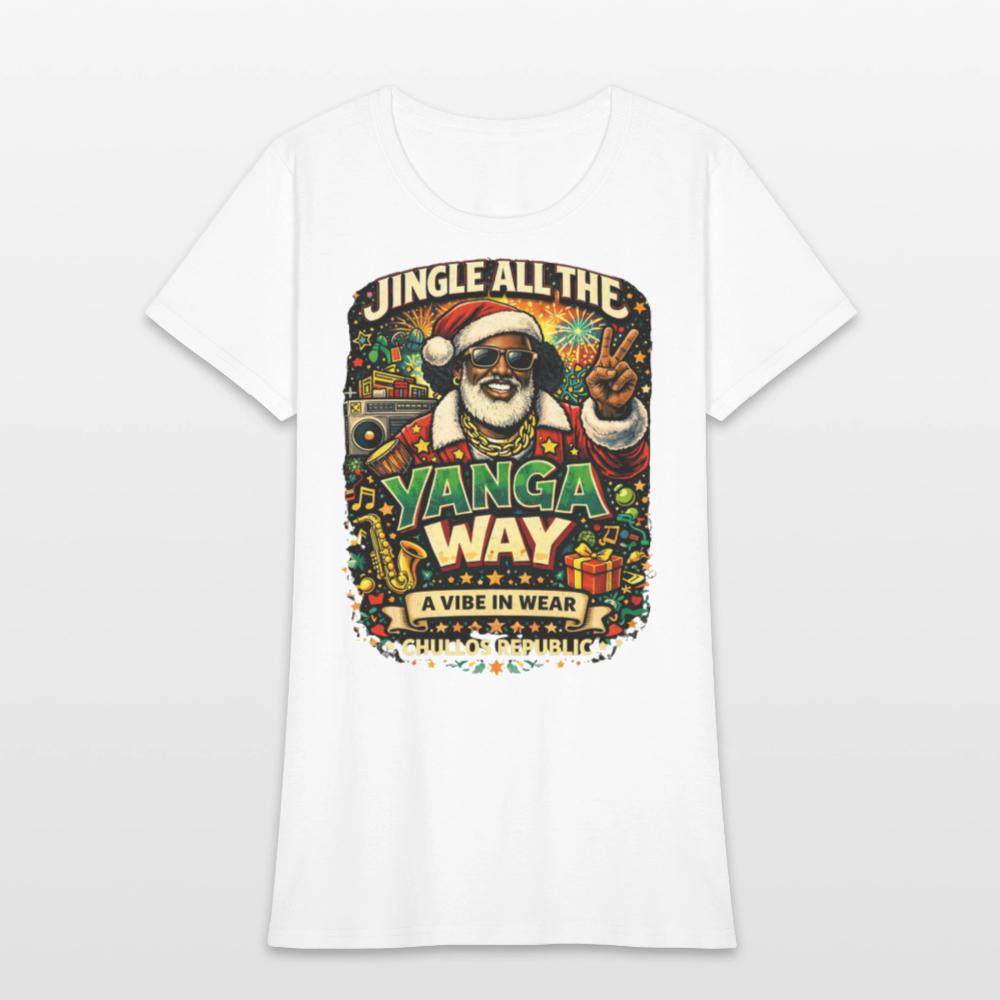 Jingle All The Yanga Way | Women's T-Shirt - white