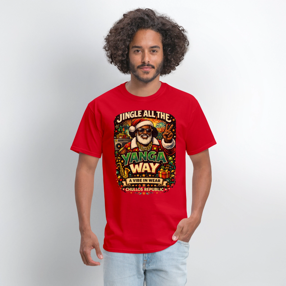 Jingle All The Yanga Way | Men's T-Shirt - red
