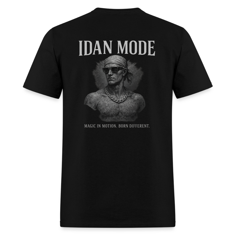 Men's T-Shirt | IDAN MODE Back Print - black
