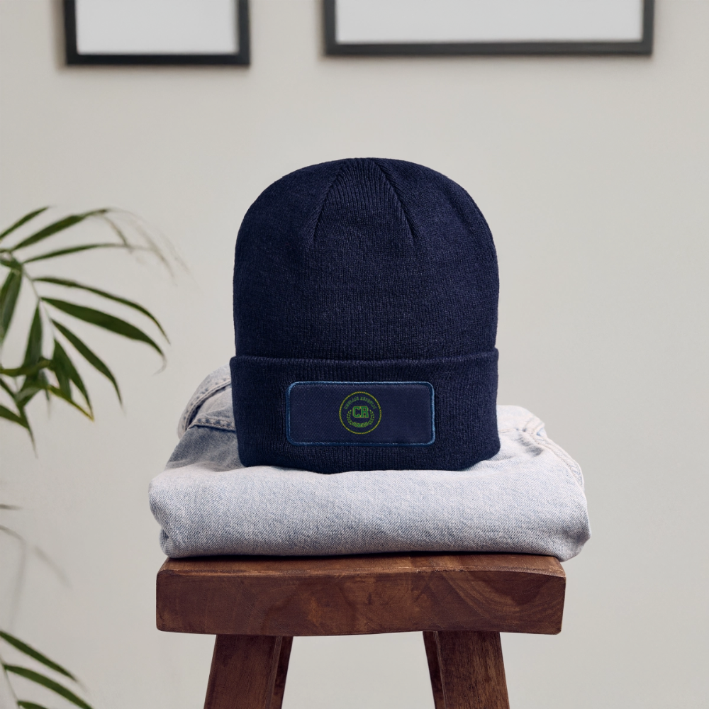 Patch Signature Beanie - navy