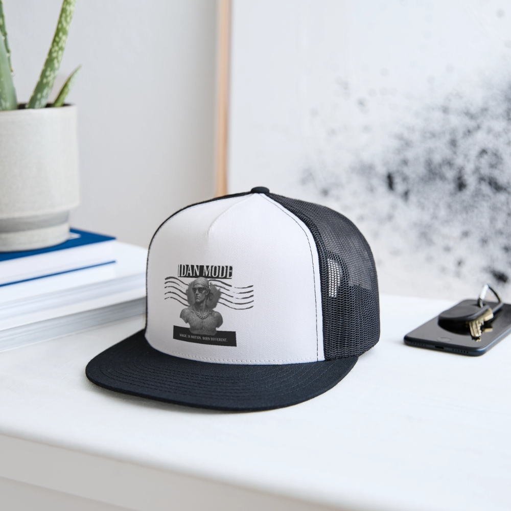 IDAN MODE Trucker Cap – Lagos Streetwear - white/black
