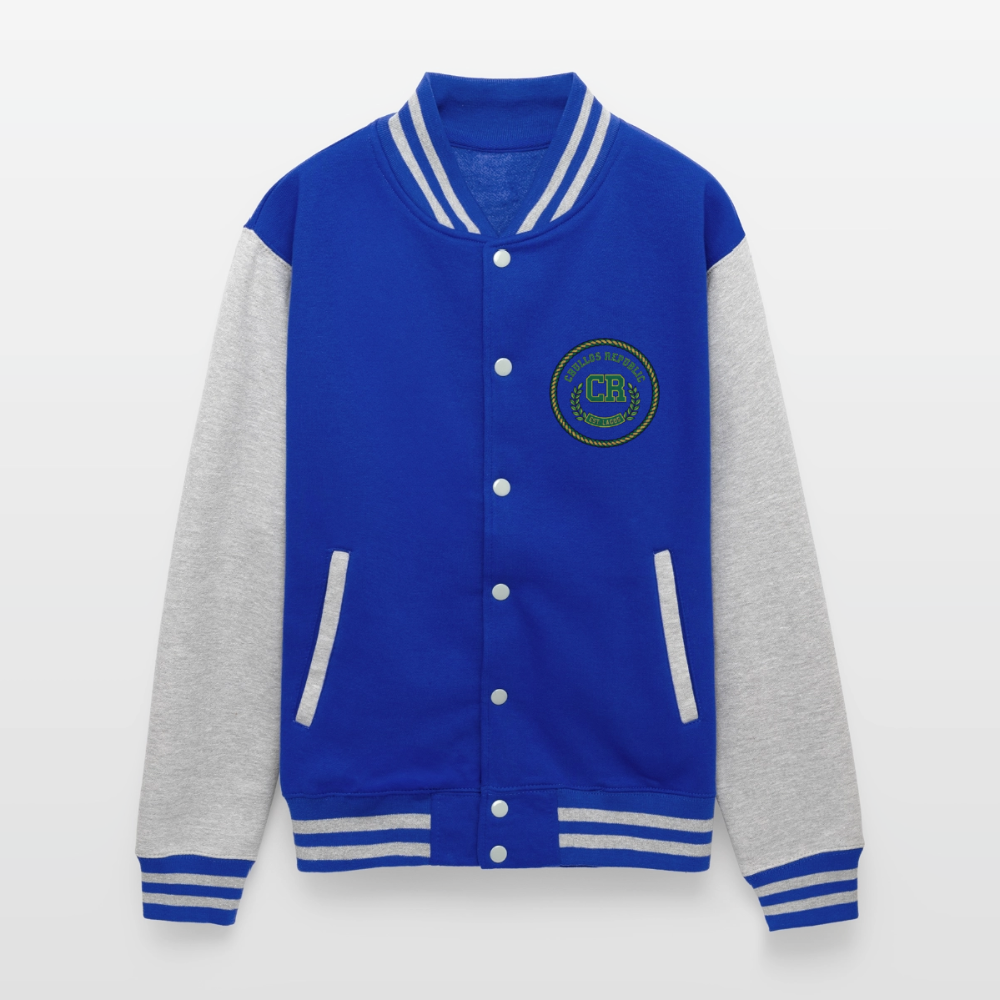 Chullos Republic - Unisex College Signature Jacket - royal/heather grey
