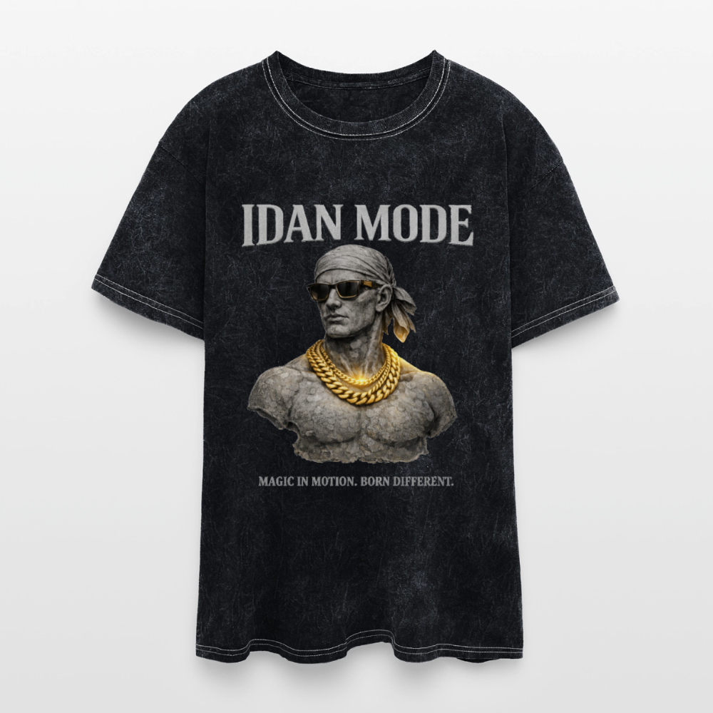 IDAN MODE — The Idan Washed Tee III - mineral black