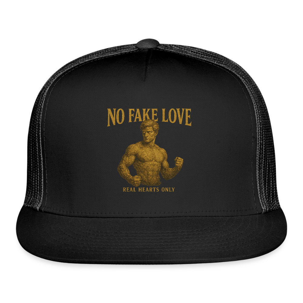 CR - No Fake Love - Real Hearts Only | Trucker Hat shop the vibe at chullosrepublic.com