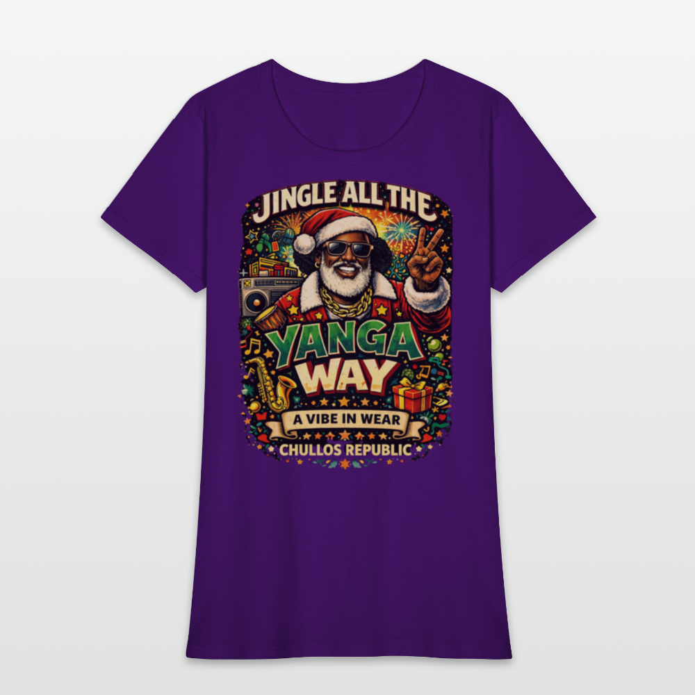 Jingle All The Yanga Way | Women's T-Shirt - purple