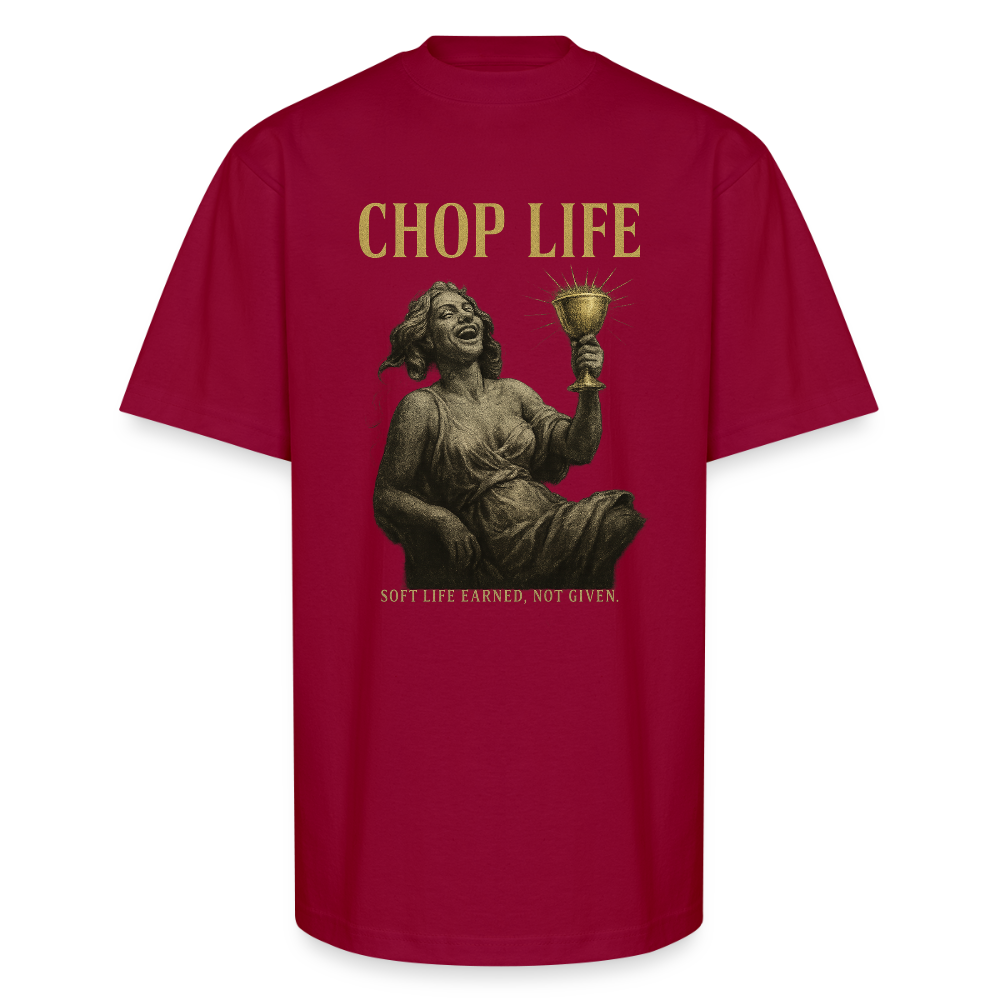 CR - CHOP LIFE - Soft Life Earned. Not Given | Unisex Oversized HQ T-Shirt shop the vibe at chullosrepublic.com