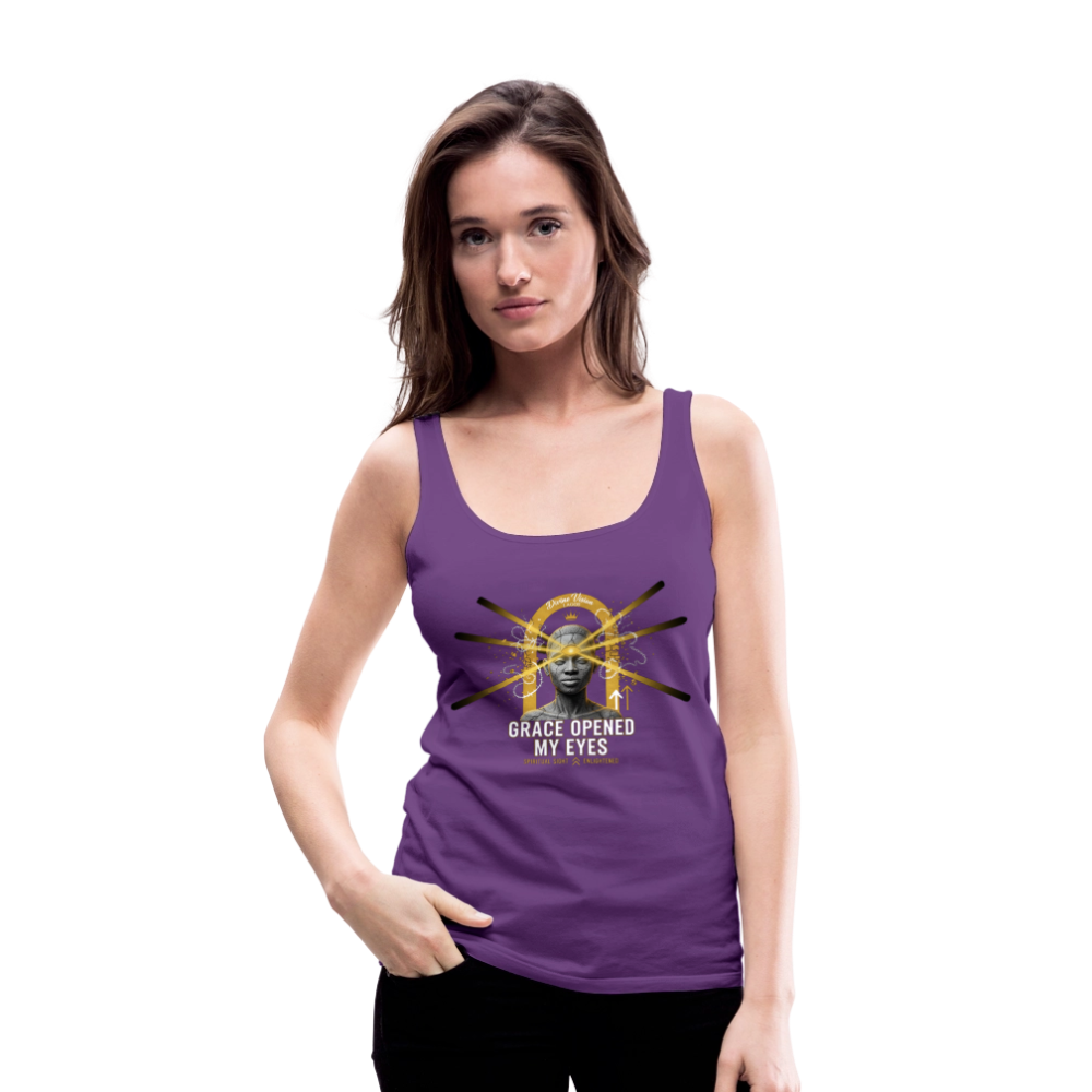 CR - Women's Premium Tank Top - Grace Opened My Eyes shop the vibe at chullosrepublic.com