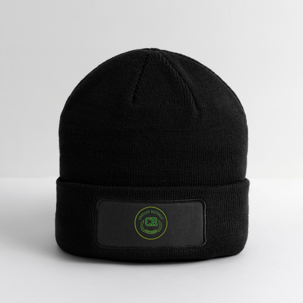Patch Signature Beanie - black