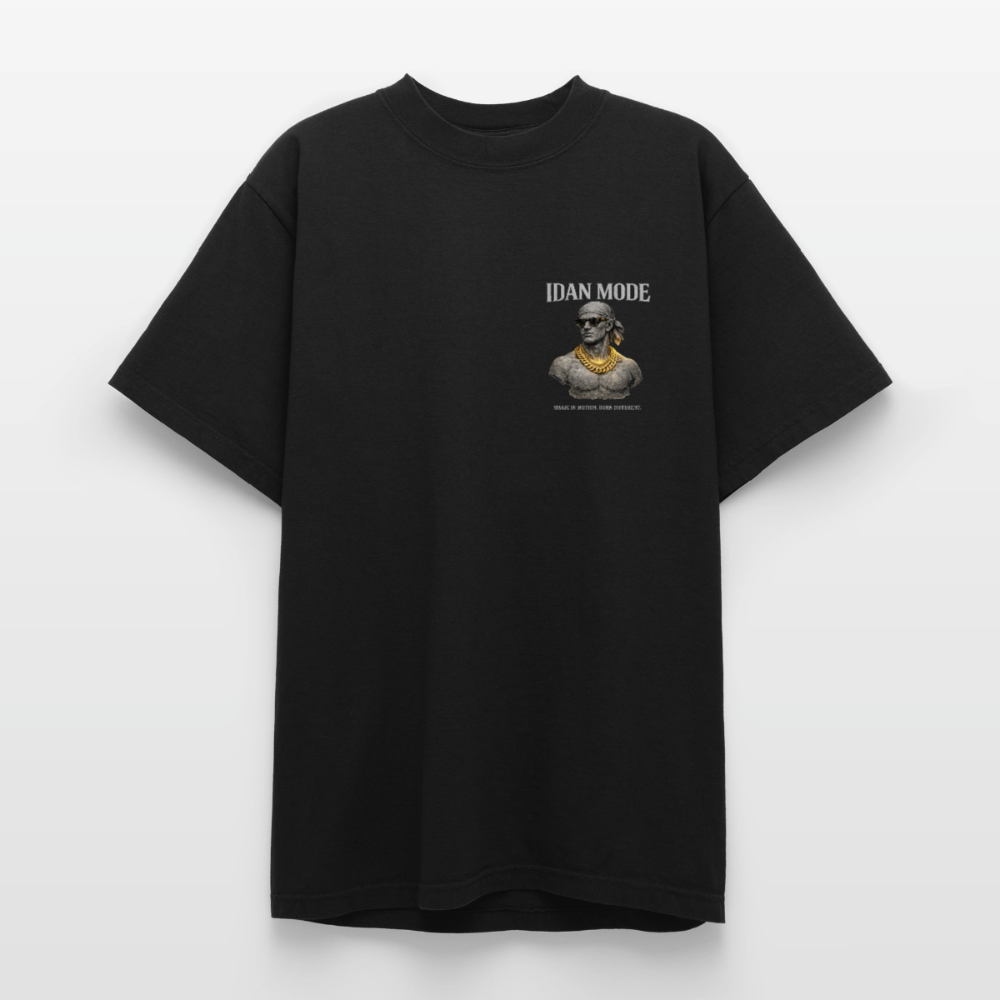 "IDAN MODE" HEAVYWEIGHT WASHED T-SHIRT // FP-B - black