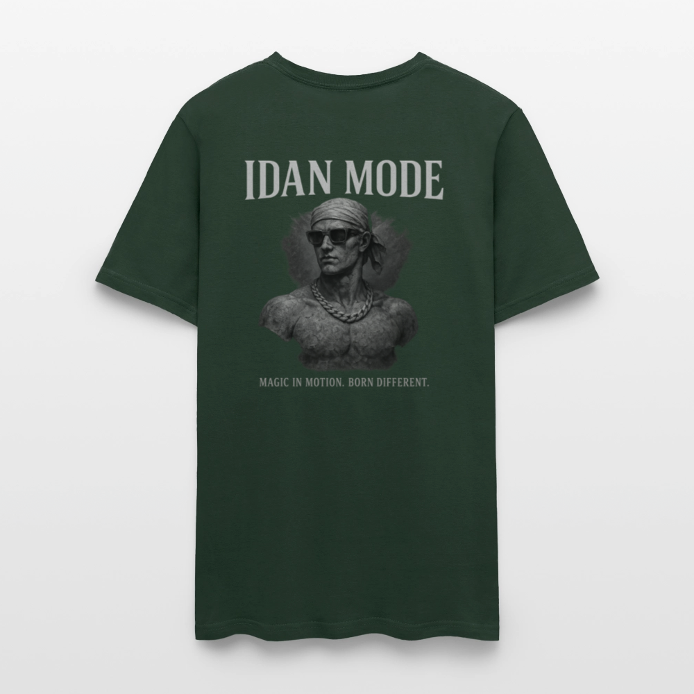 Men's T-Shirt | IDAN MODE Back Print - forest green
