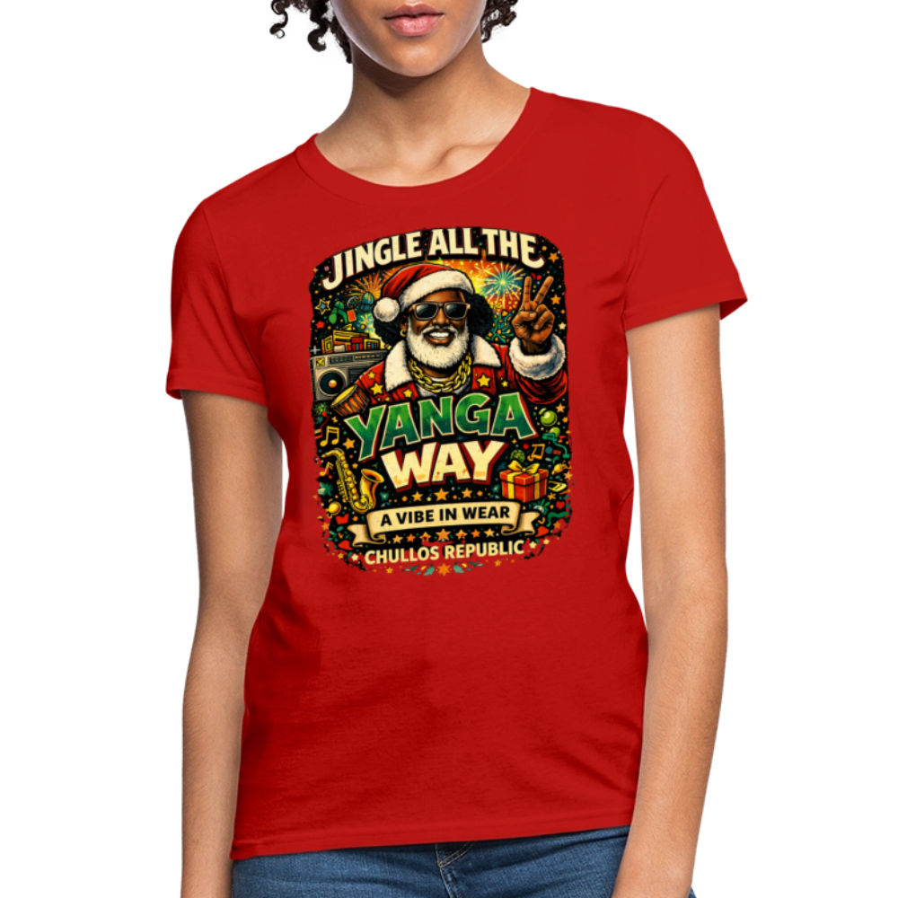 Jingle All The Yanga Way | Women's T-Shirt - red